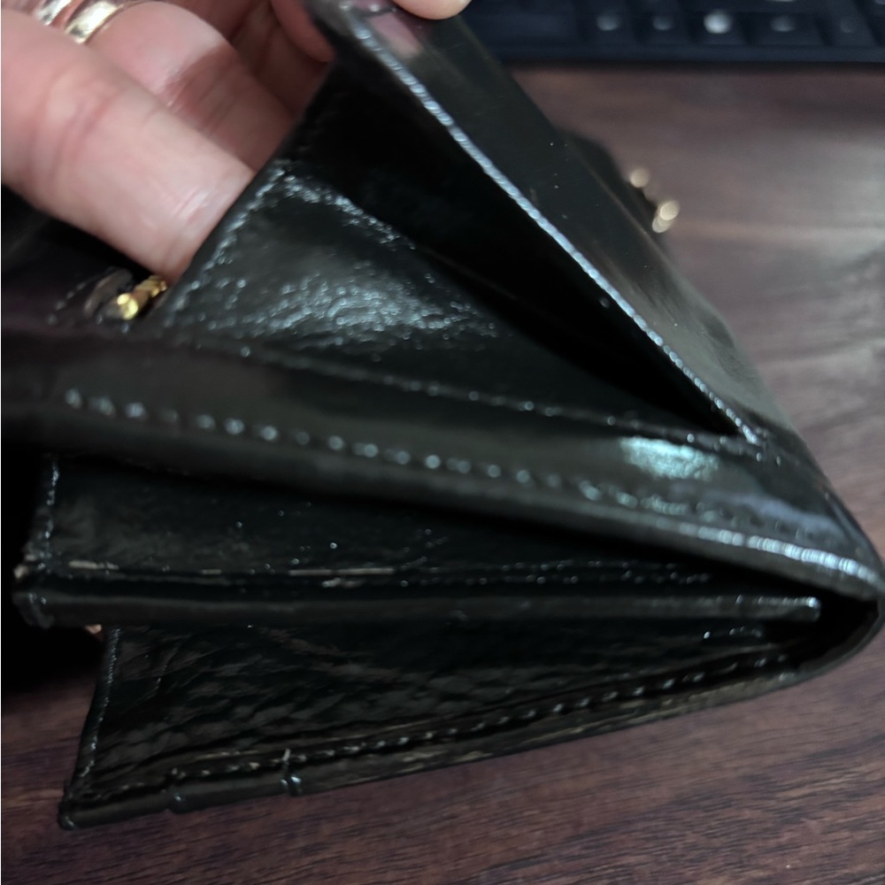 Prada Black Leather Wallet with Gold Hardwares - Picture 11 of 16